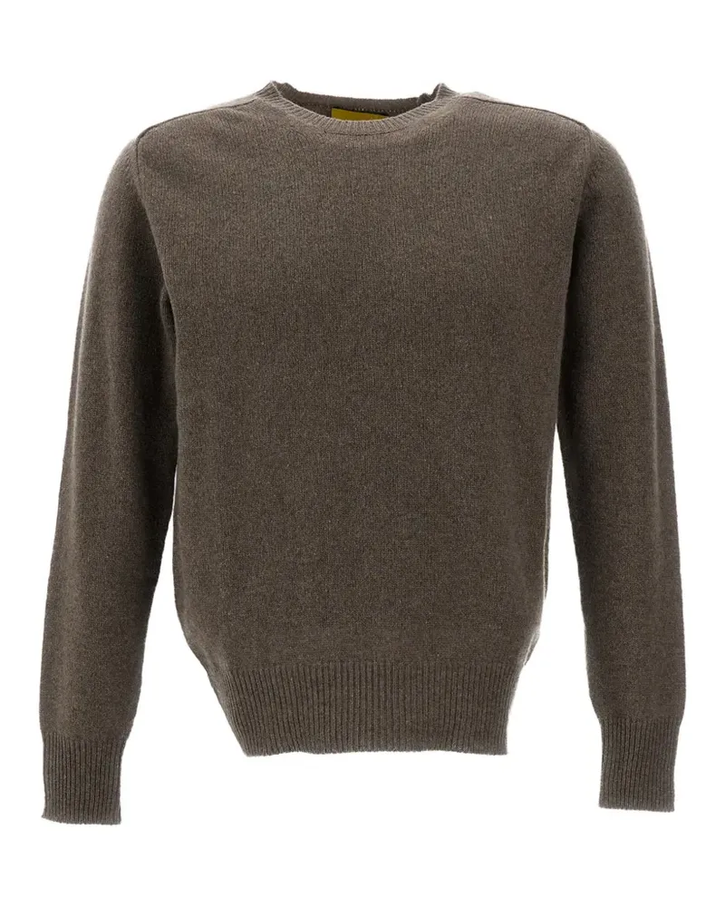 Customer Lovers Fein gestrickter Pullover - Braun Braun