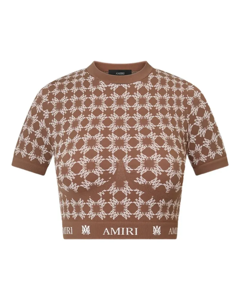 Amiri Nahtloses MA Quad Oberteil - Braun Braun