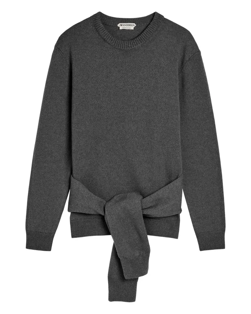 J.W.Anderson tie-front sweater - Grau Grau