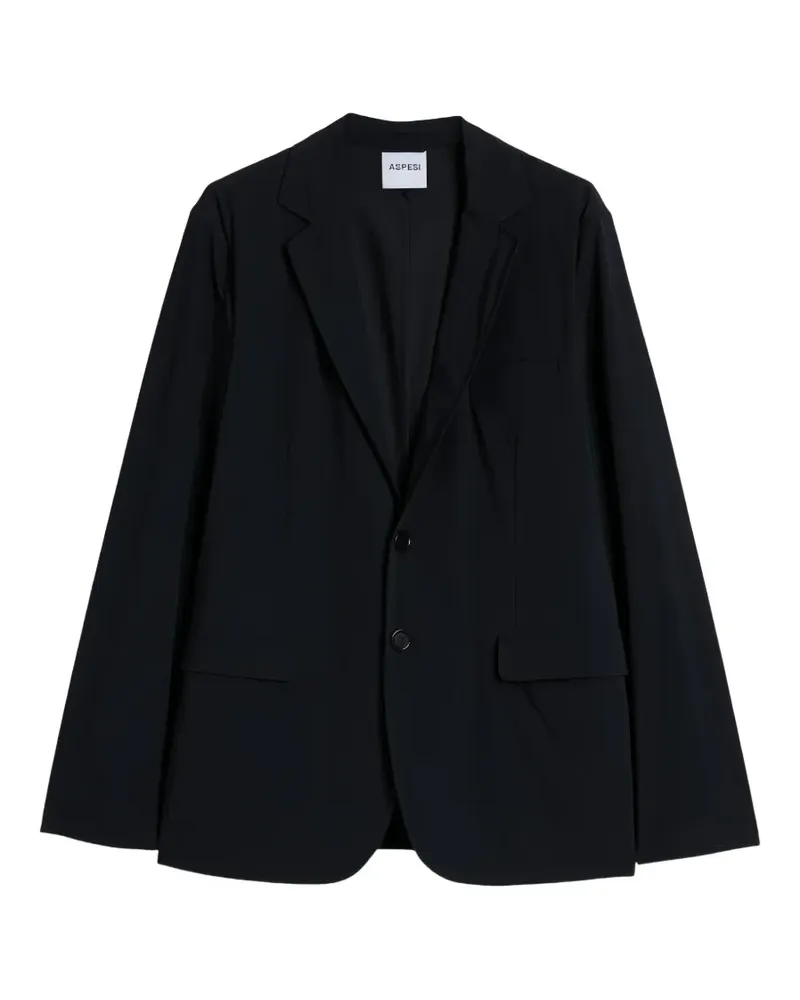 ASPESI notched-lapels blazer - Blau Blau