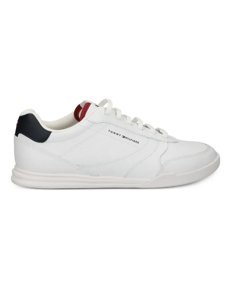 Tommy Hilfiger perforated leather sneakers - Weiß Weiß