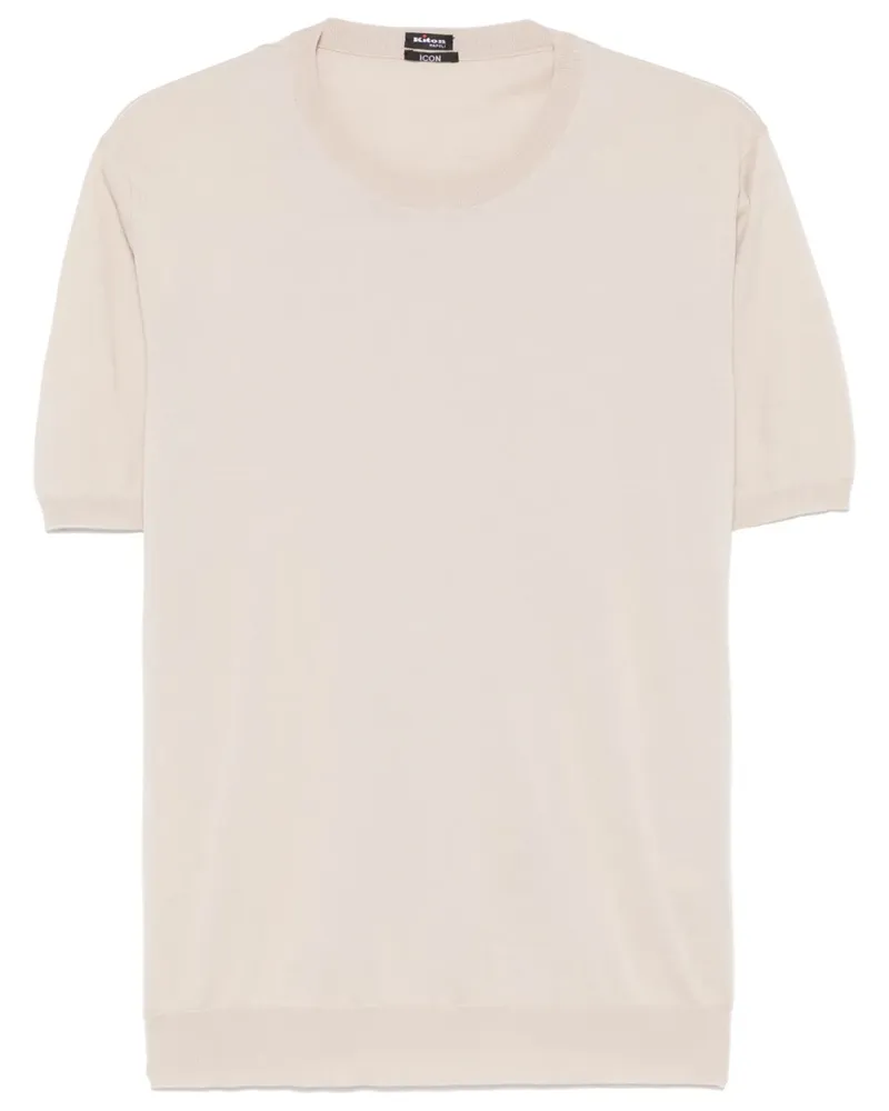 Kiton Gestricktes T-Shirt - Nude Nude
