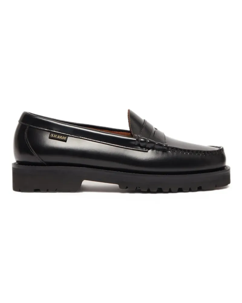 G.H. Bass & Co. Weejuns Lug Larson penny-slot loafers - Schwarz Schwarz