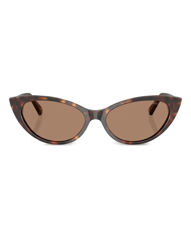 Jimmy Choo Sonnenbrille mit Cat-Eye-Gestell - Braun Braun
