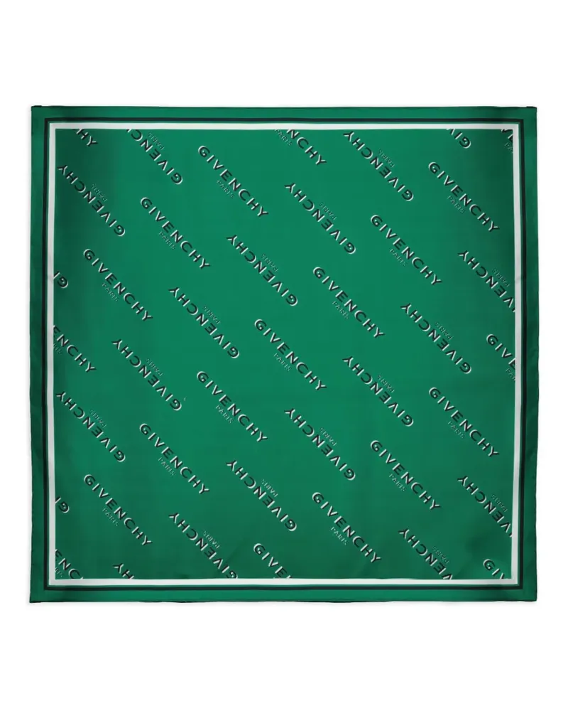 Givenchy Shadow logo-print scarf - Grün Grün