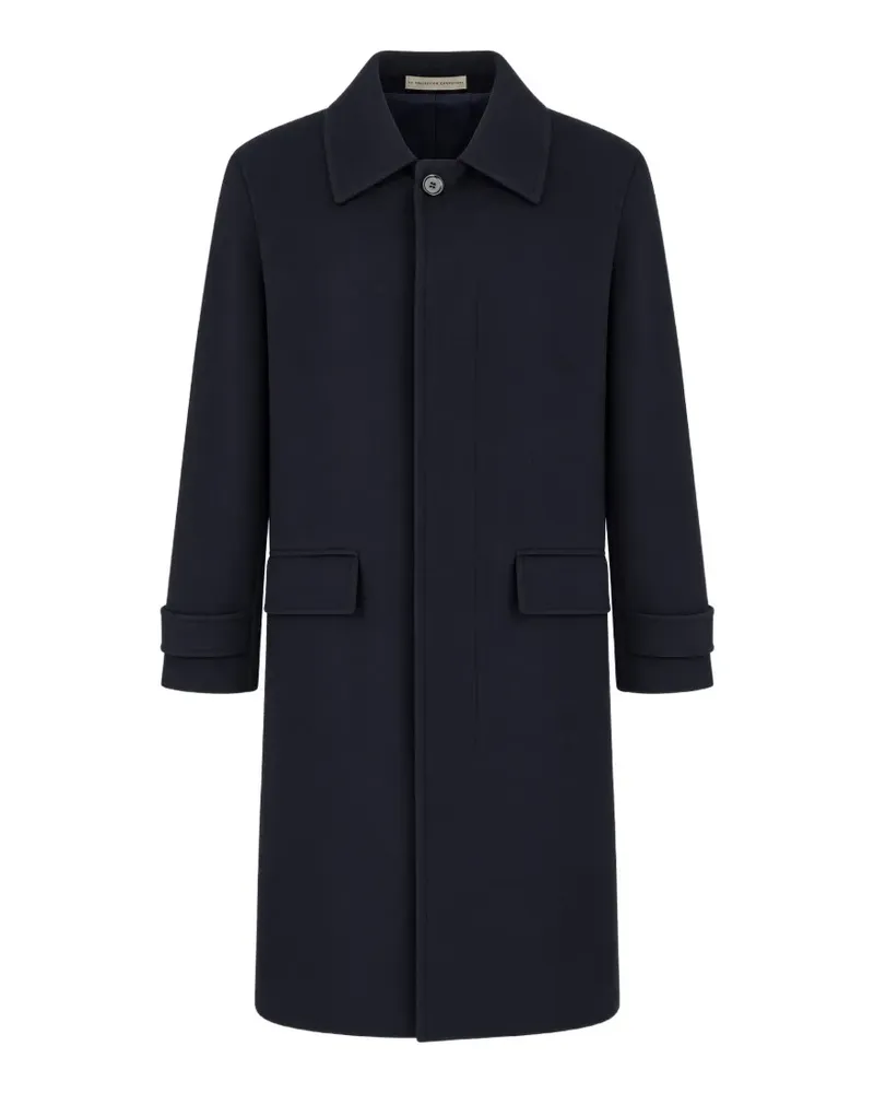 Corneliani Mantel mit verdecktem Verschluss - Blau Blau