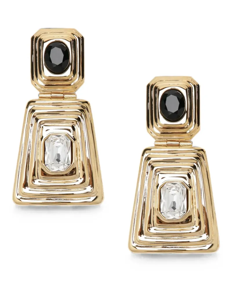 Alessandra Rich Ohrringe mit Kristallen - Gold Gold