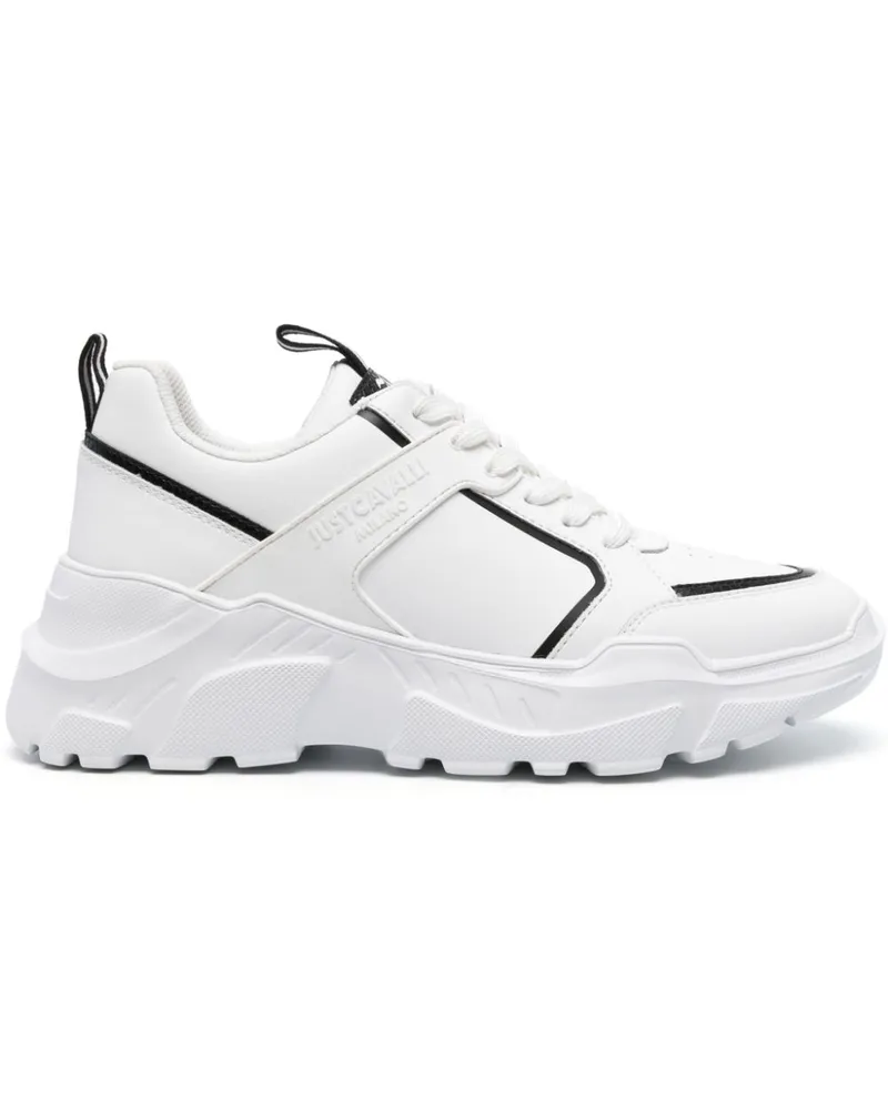 Just Cavalli Klobige Sneakers mit Logo-Prägung - Weiß Weiß