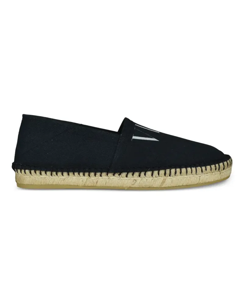 Valentino Garavani Espadrilles mit Logo - Schwarz Schwarz