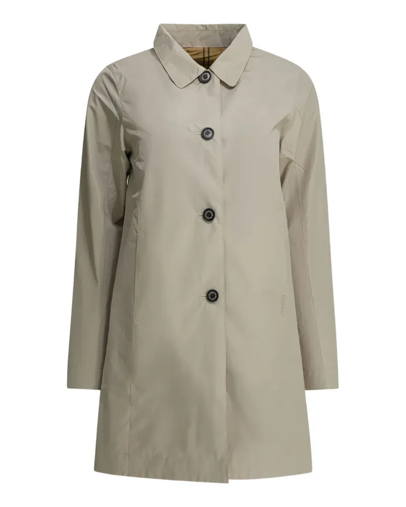 Barbour Babbity reversible check-pattern trench coat - Nude Nude