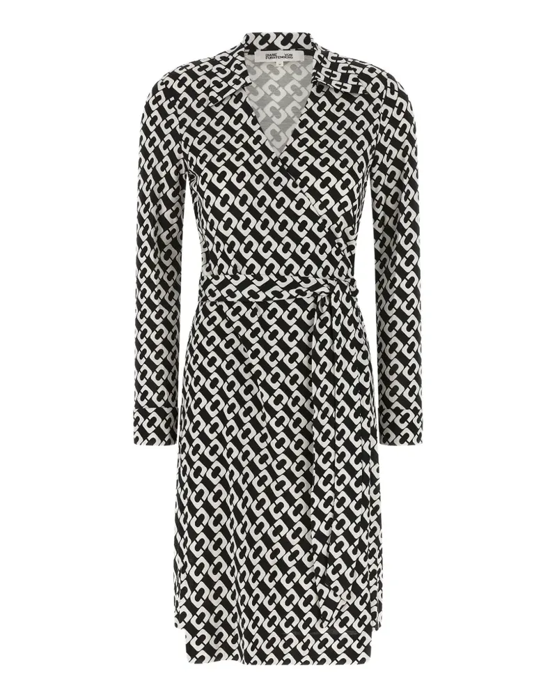 Diane von Furstenberg Jeanne Wickelkleid - Schwarz Schwarz