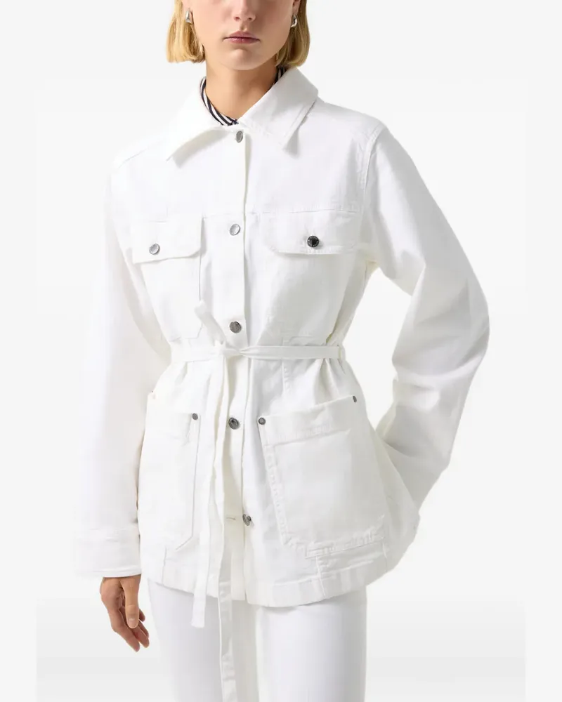 Bogner Pelin Jeansjacke mit Gürtel - Weiß Weiß