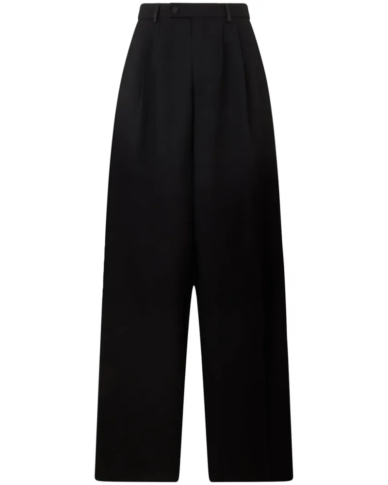 GCDS Enver Hose aus Satin - Schwarz Schwarz
