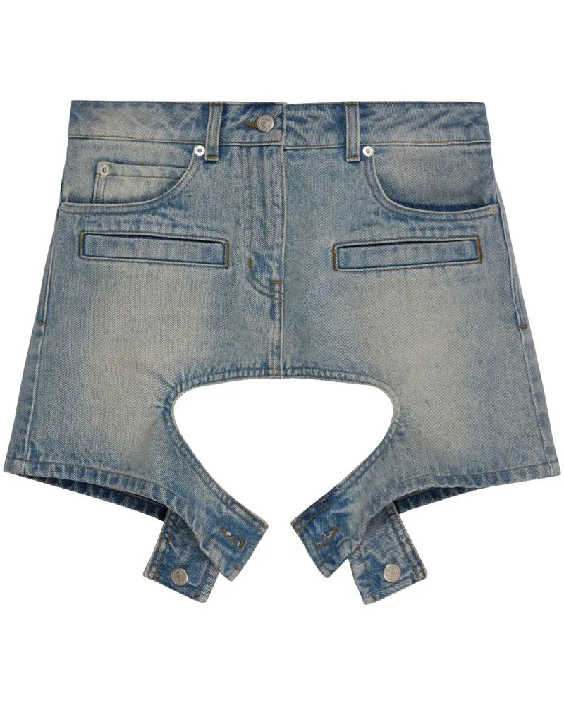 Courrèges Minirock mit Cut-Outs - Blau Blau