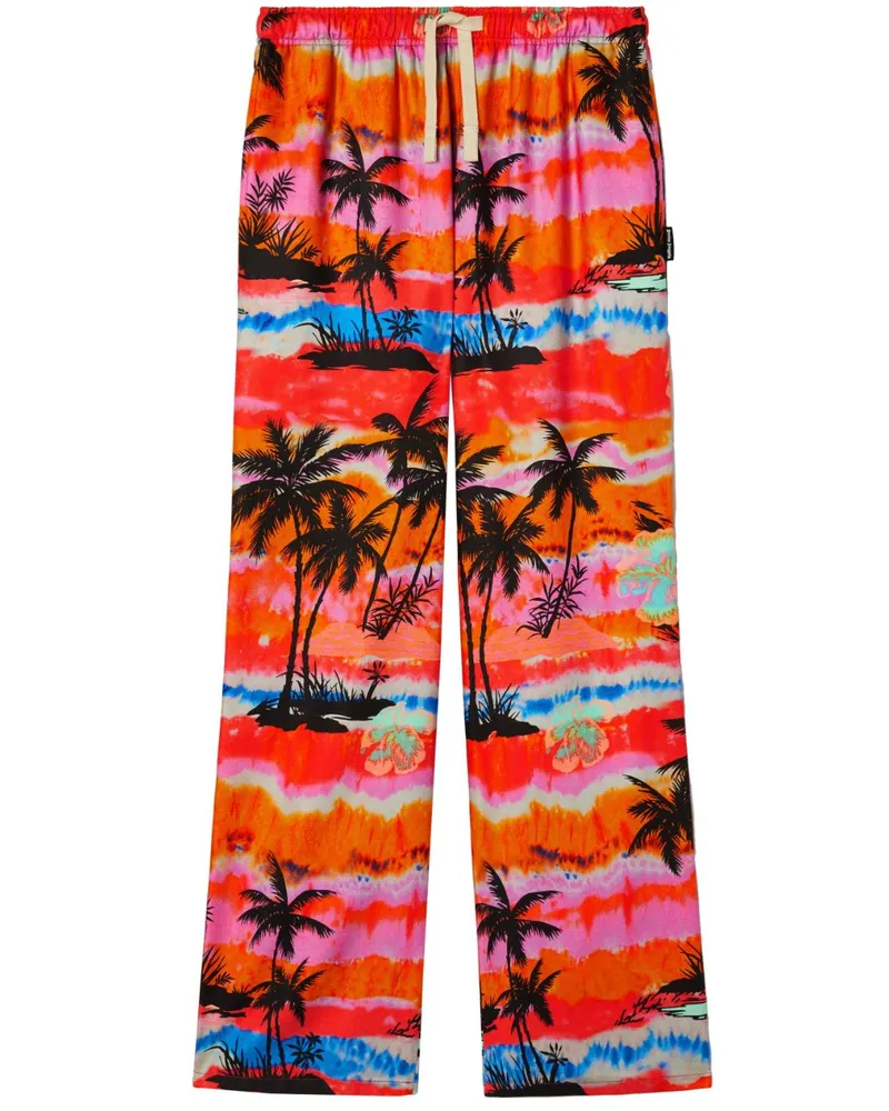 Palm Angels Weite Hose mit psychedelischem Palmen-Print - Mehrfarbig Mehrfarbig