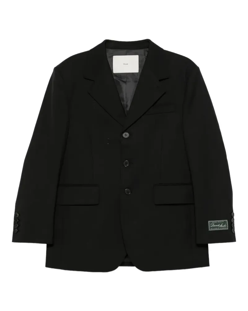 Dunst single-breasted notched-lapel blazer - Schwarz Schwarz