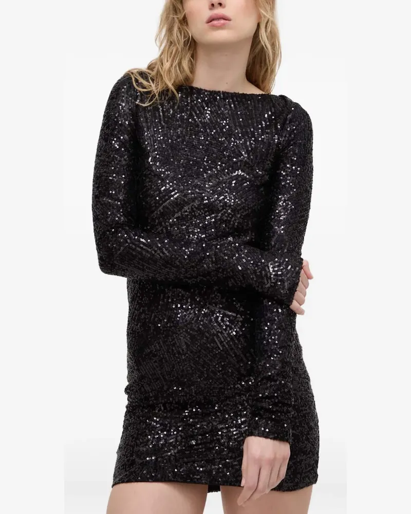 Aniye By sequinned backless mini dress - Schwarz Schwarz