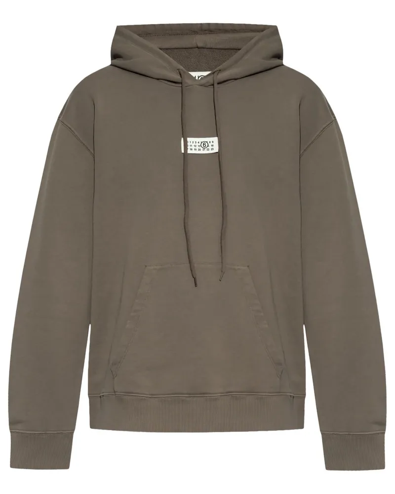 Maison Margiela Hoodie mit Nummern-Motiv - Grün Grün