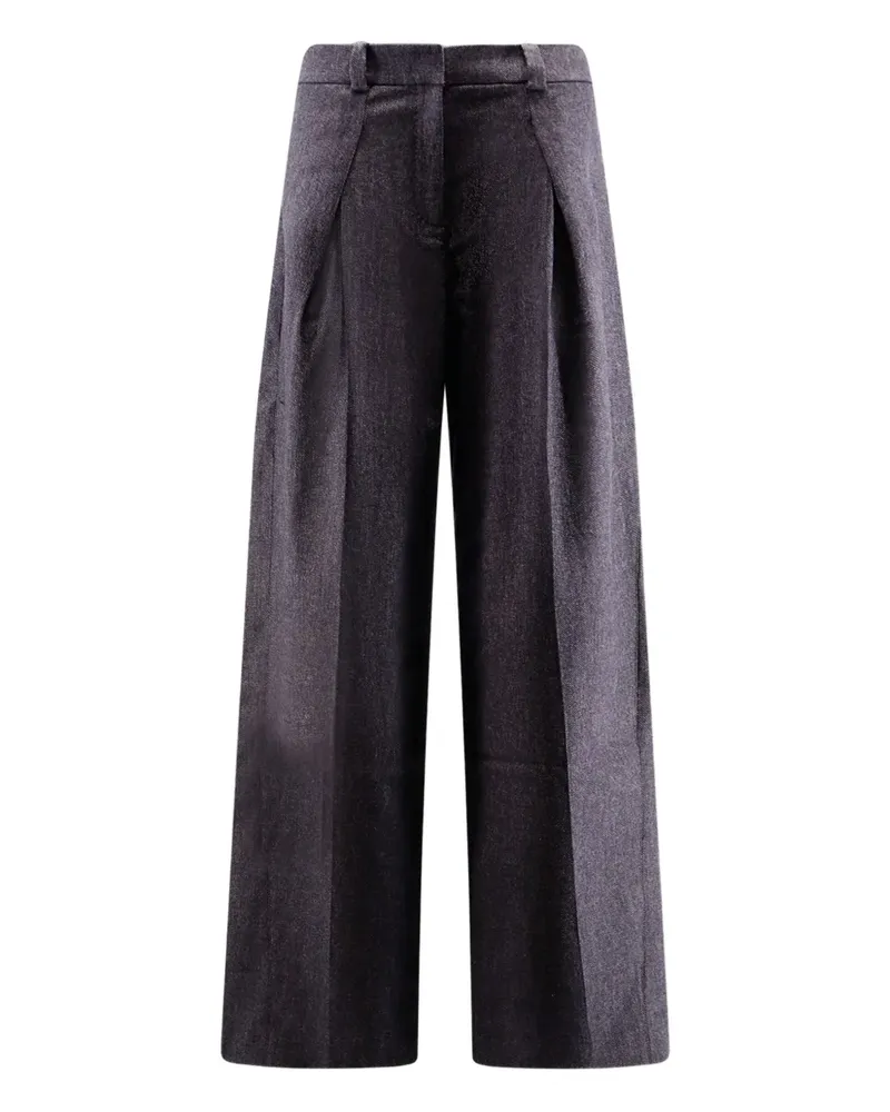 HUGO BOSS Hose mit Bundfalten - Blau Blau
