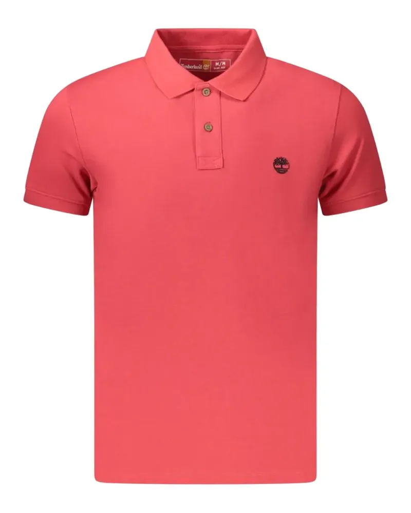Timberland logo-embroidered cotton polo shirt - Rot Rot