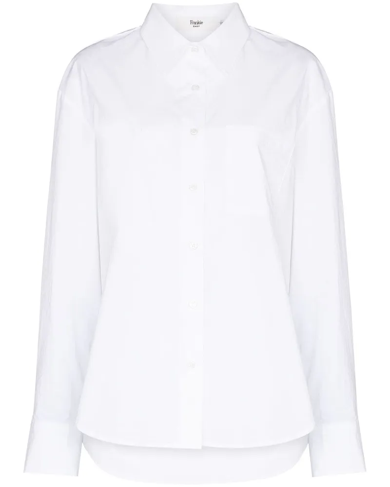 FRANKIE Shop Oversized-Hemd - Weiß Weiß