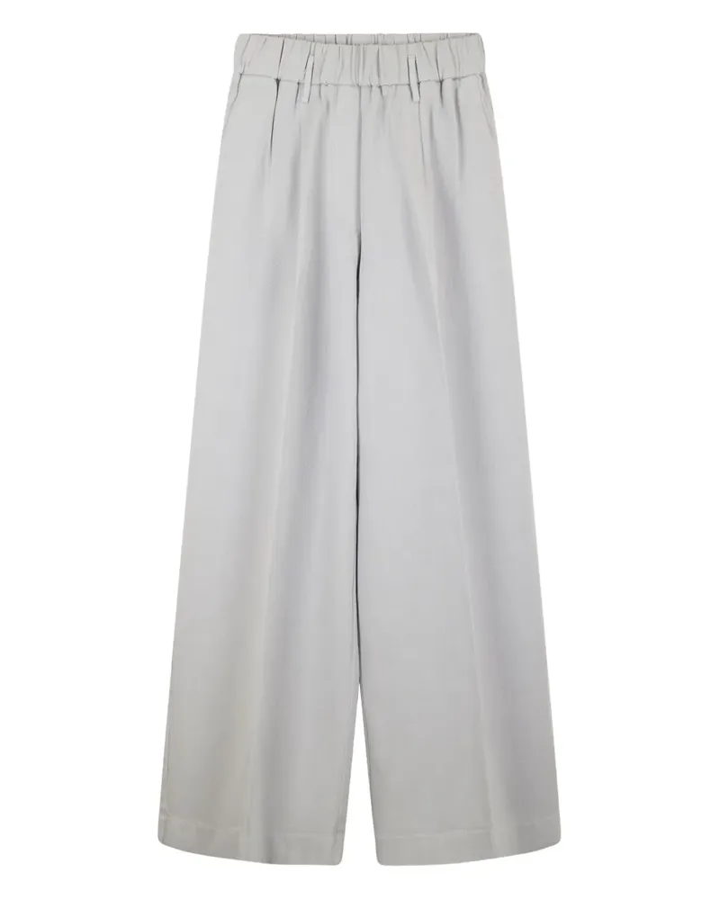 forte_forte Hose mit elastischem Bund - Grau Grau