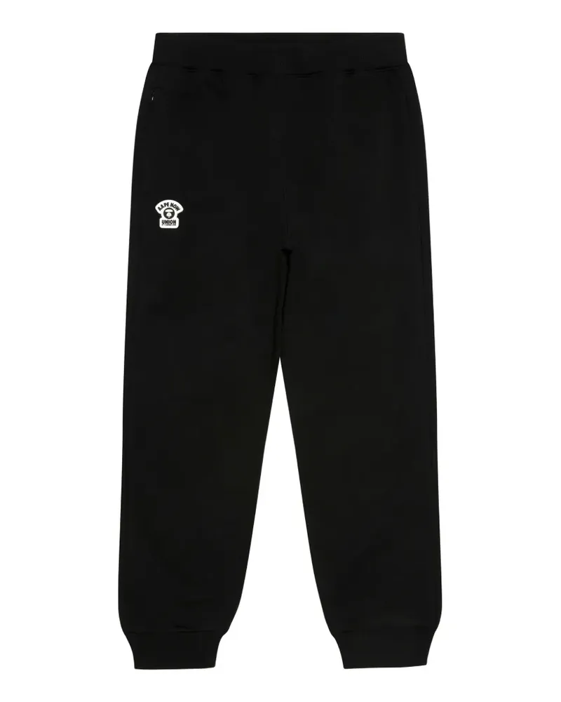 BAPE Jogginghose mit Camouflage-Tasche - Schwarz Schwarz
