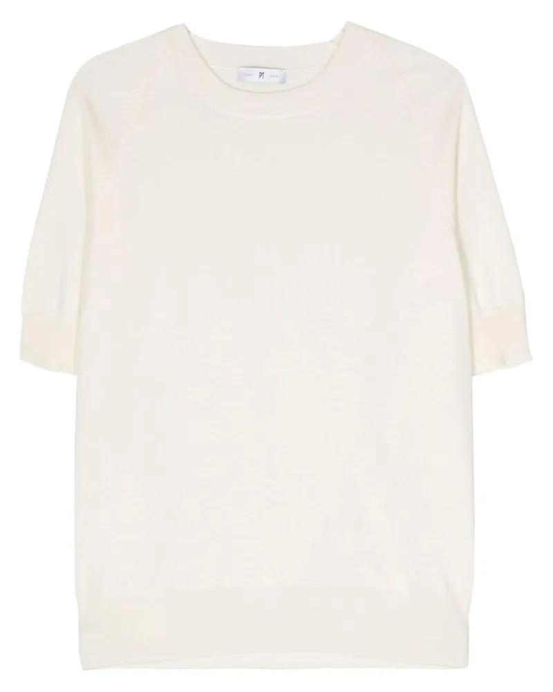 PT TORINO Geripptes T-Shirt - Nude Nude