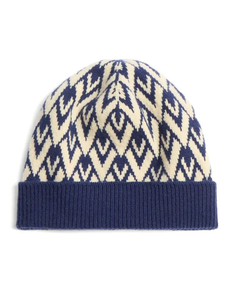 Valentino Garavani Toute La V Beanie - Blau Blau