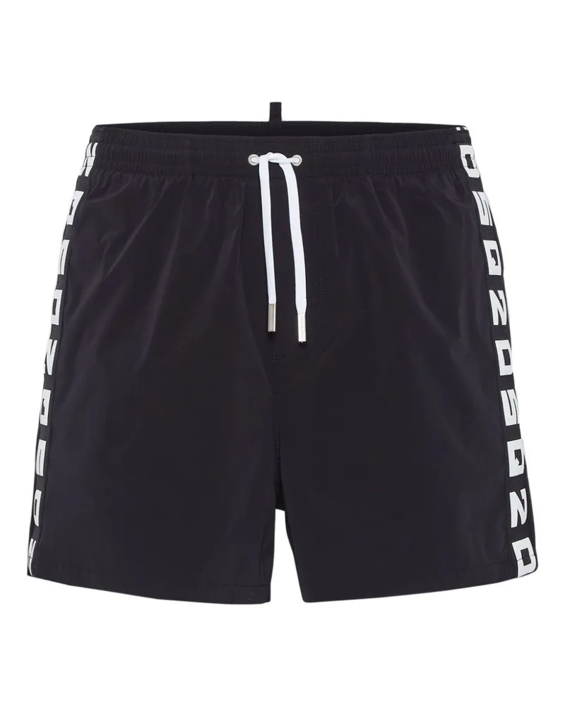 Dsquared2 Badeshorts mit Kordelzug - Schwarz Schwarz