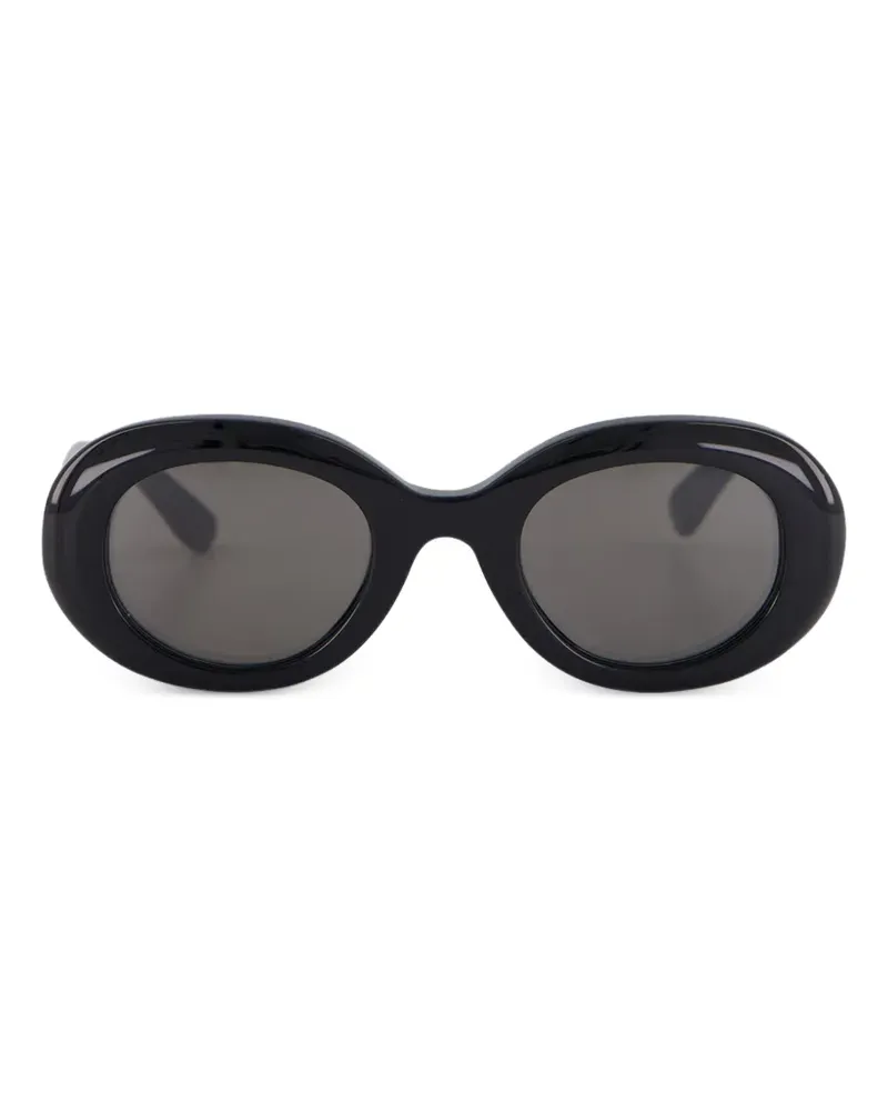 Emmanuelle Khanh Queen Sonnenbrille mit ovalem Gestell - Schwarz Schwarz