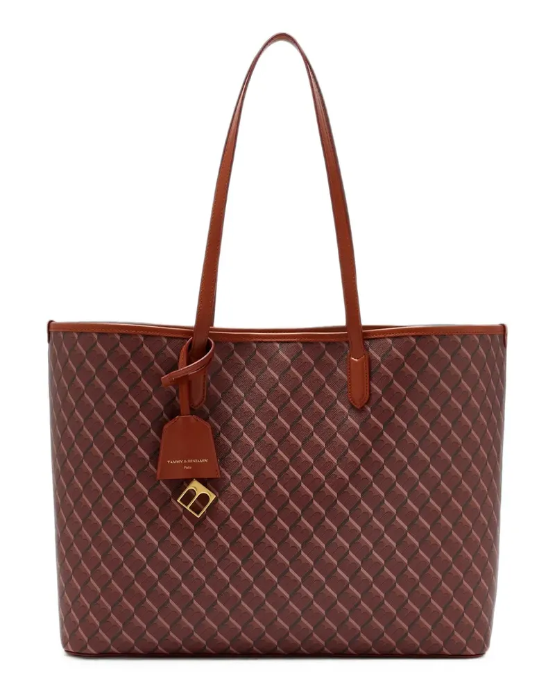 Tammy & Benjamin monogram-print tote bag - Braun Braun