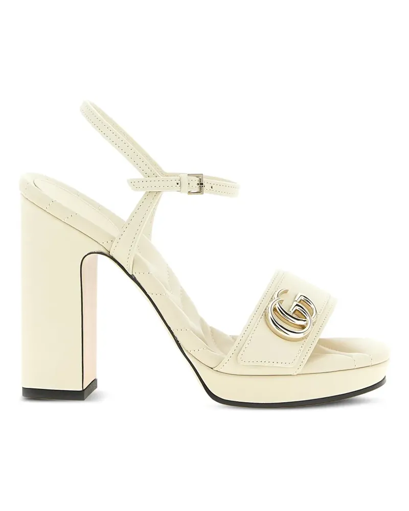 Gucci Doppia G platform sandals - Weiß Weiß