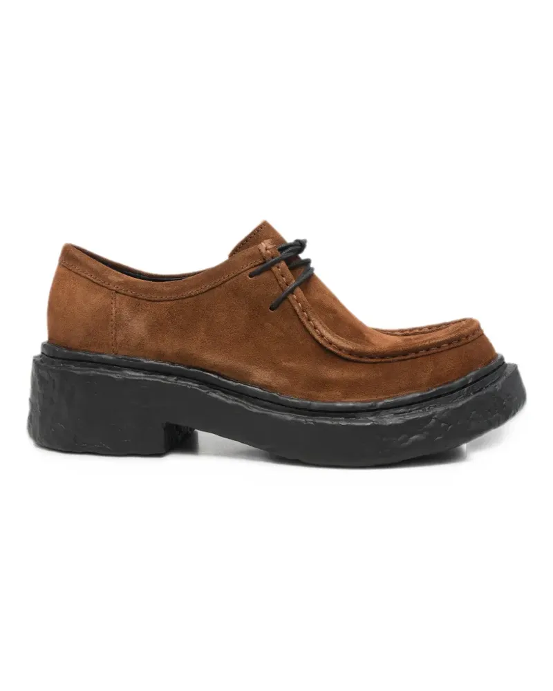 Camper Vamonos suede chunky-sole shoes - Braun Braun