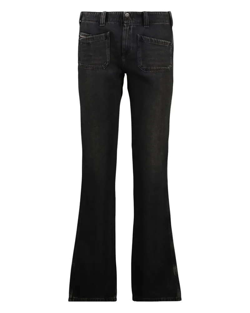 Diesel Ausgestellte Jeans - Schwarz Schwarz