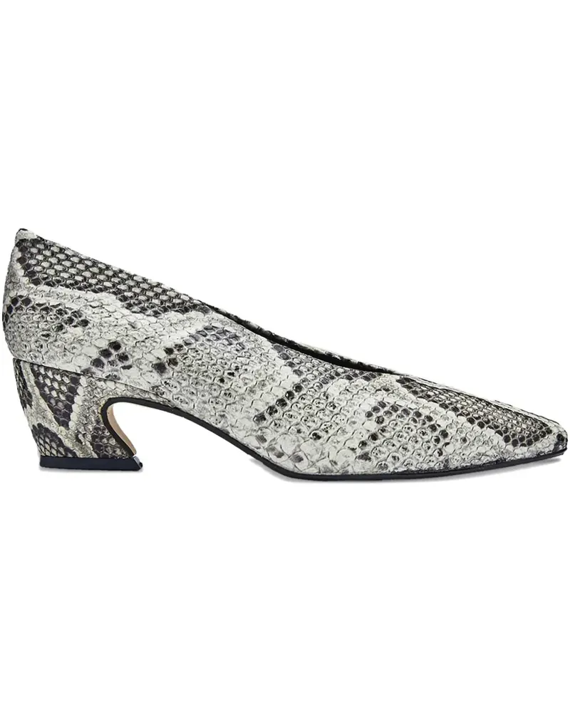 Miista Antonyne Pumps mit Schlangen-Optik - Grau Grau
