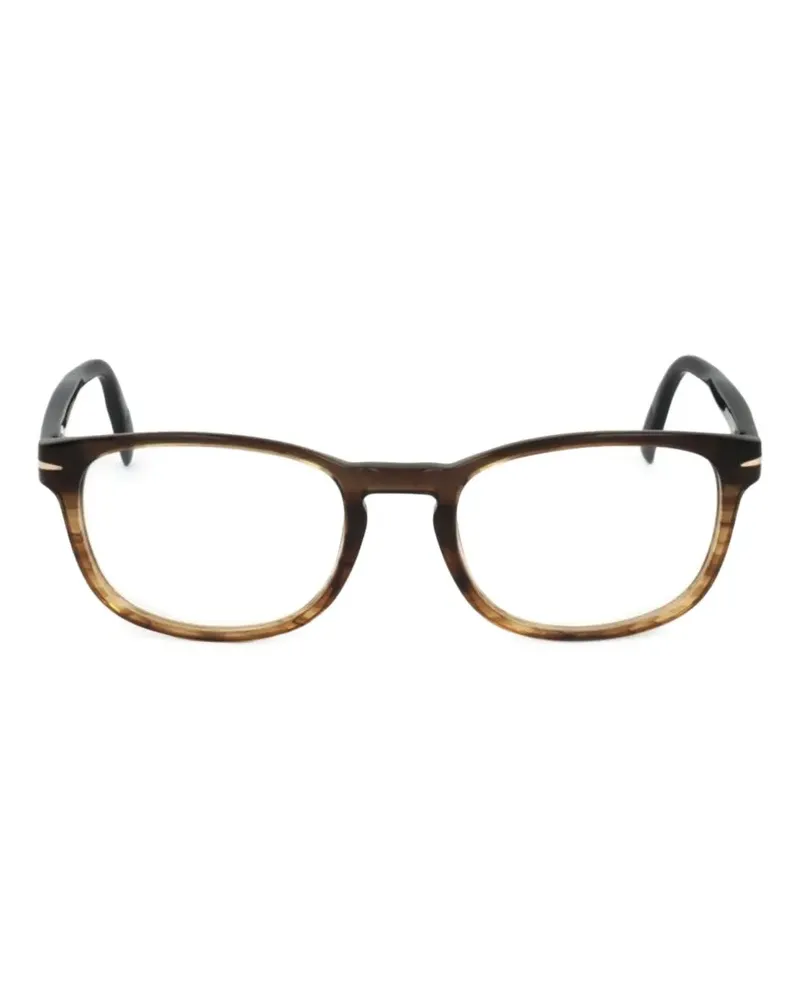 EYEWEAR by DAVID BECKHAM Brille mit eckigem Gestell - Braun Braun