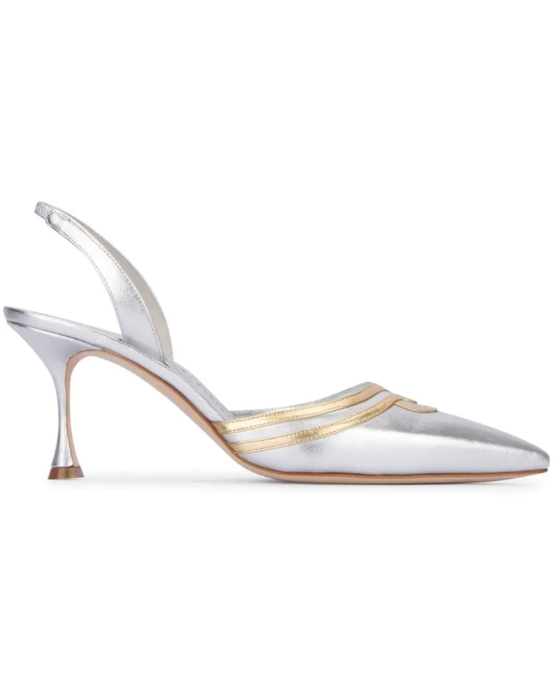 Manolo Blahnik Pumps 80mm - Silber Silber