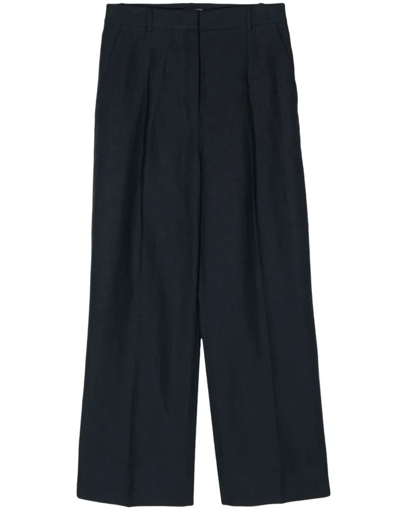 N.Peal Florence Palazzohose aus Leinen - Blau Blau