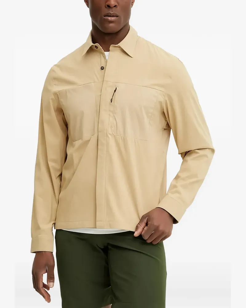 The North Face zip checked shirt - Nude Nude