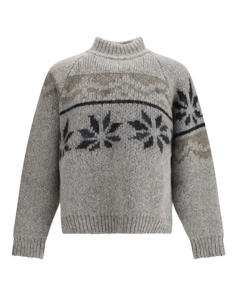 Magliano Norwegian Drunk Pullover mit Stehkragen - Grau Grau