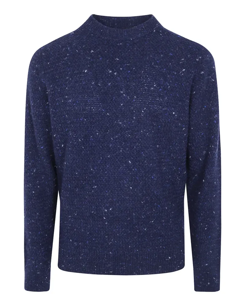 Filippo de Laurentiis Polo-Pullover mit meliertem Effekt - Blau Blau
