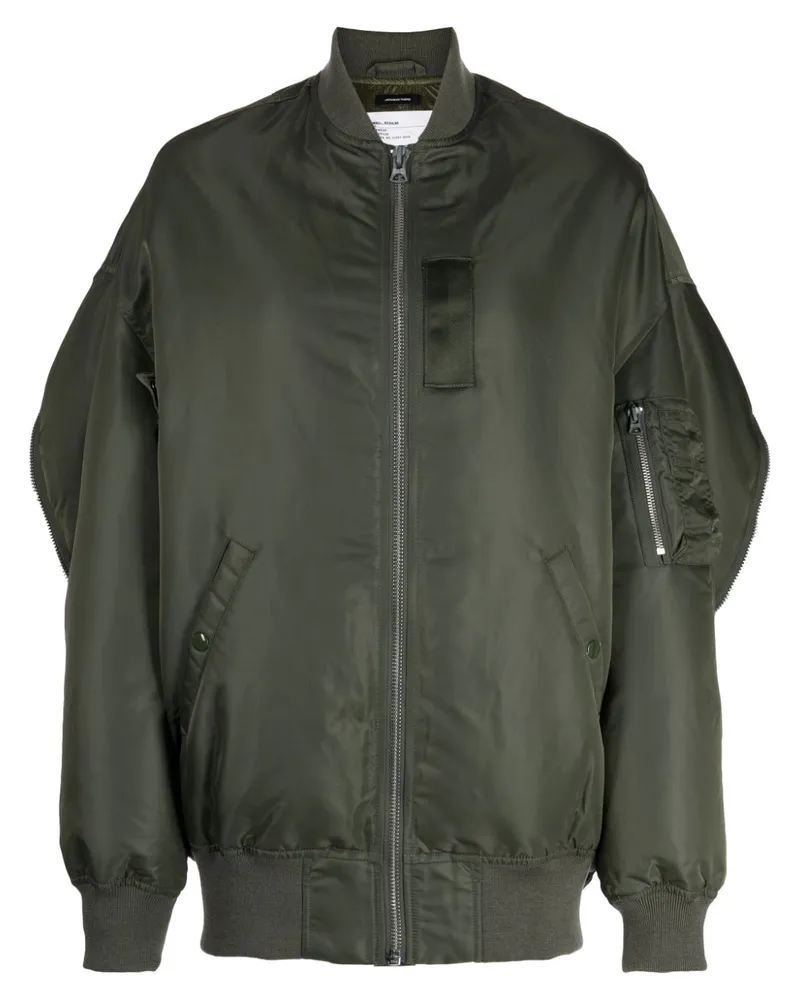 R13 Bomberjacke im Oversized-Look - Grün Grün