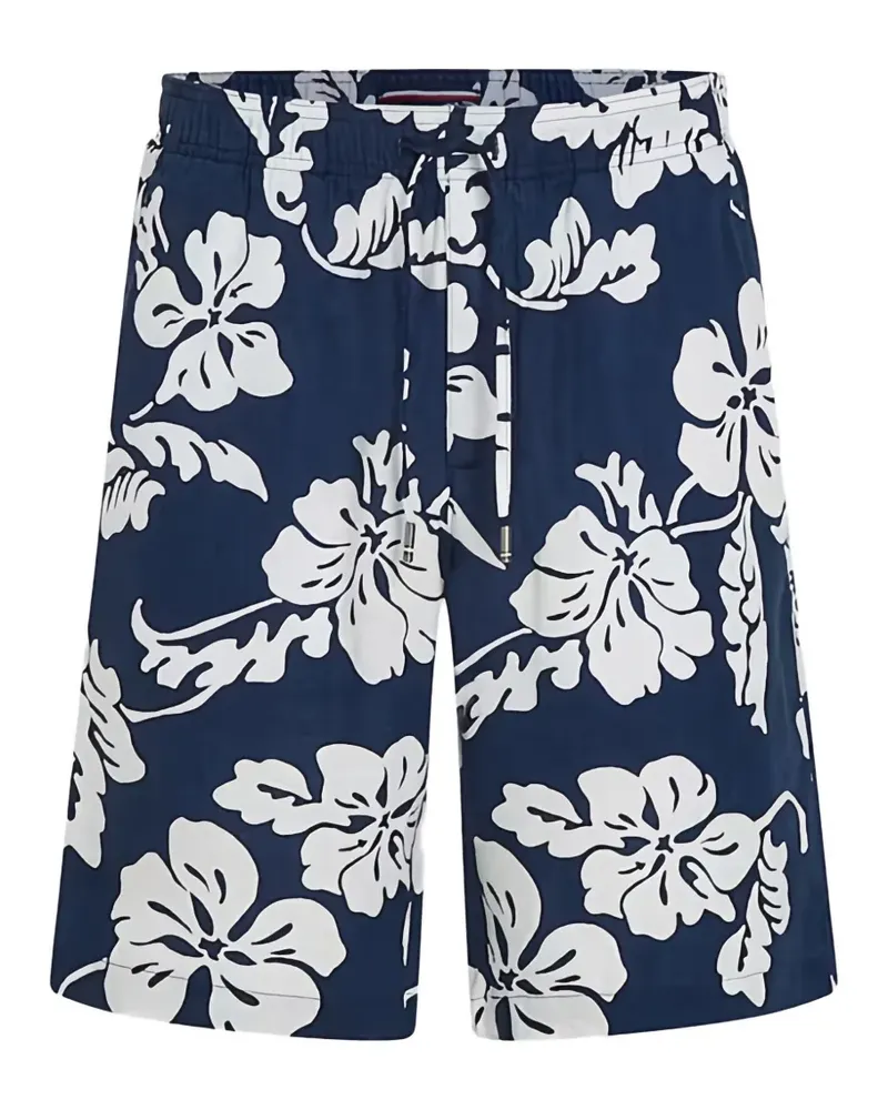 Tommy Hilfiger Harlem Shorts mit Blumen-Print - Blau Blau