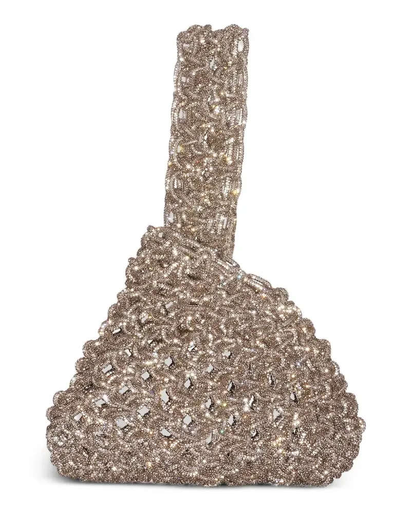 HIBOURAMA Niky crystal-embellished tote bag - Gold Gold
