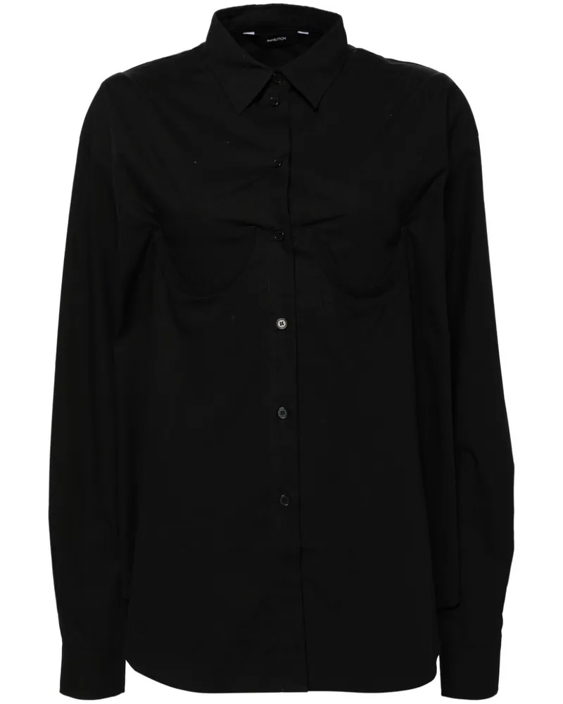 pushBUTTON Hemd mit klassischem Kragen - Schwarz Schwarz