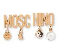 Ohrringe mit Logo-Detail - Gold