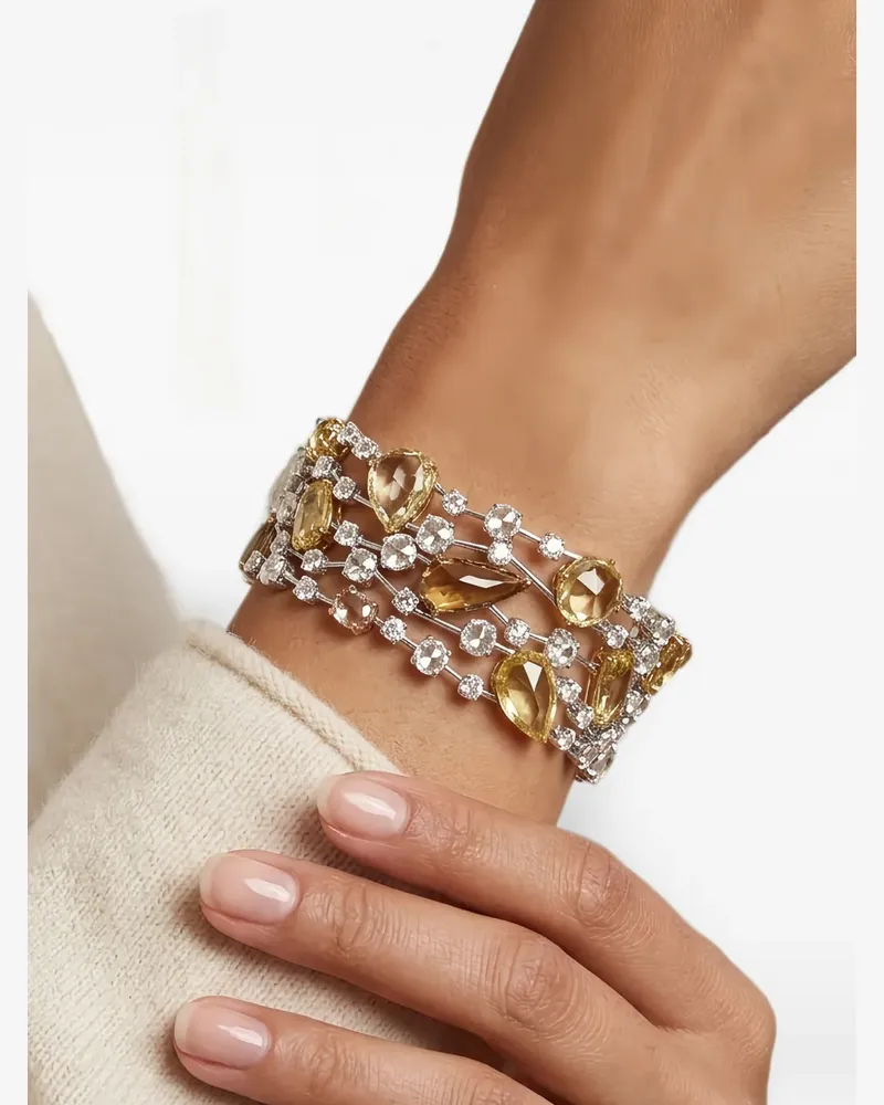 HYT Jewelry Armband mit Diamanten und Rosenschliff - Silber Silber