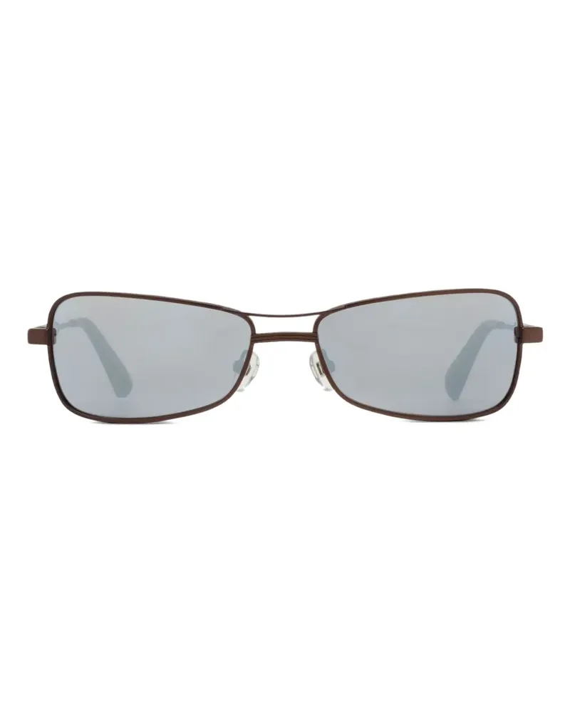 Jacquemus Eckige Sonnenbrille - Braun Braun