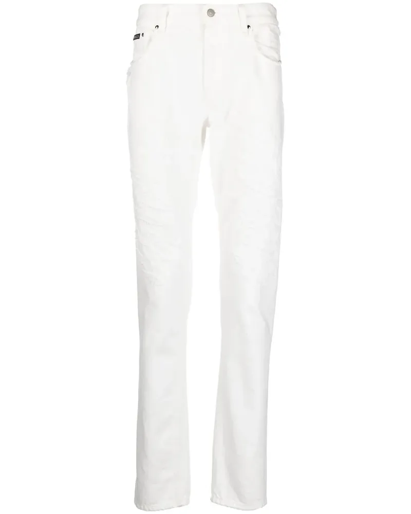 Roberto Cavalli Klassische Straight-Leg-Jeans - Weiß Weiß